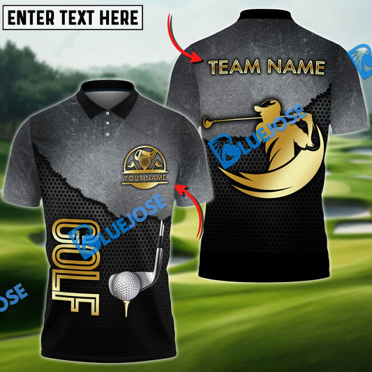 Frenzidea Golf Metal Wall Customized Name, Team Name 3D Shirts (4 Colors)