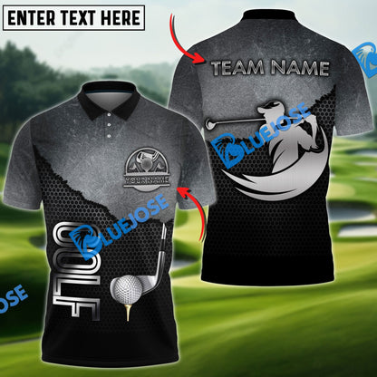 Frenzidea Golf Metal Wall Customized Name, Team Name 3D Shirts (4 Colors)