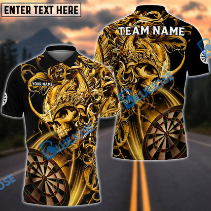 Frenzidea Darts Viking Skull Warrior  Personalized Name, Team Name 3D Shirt