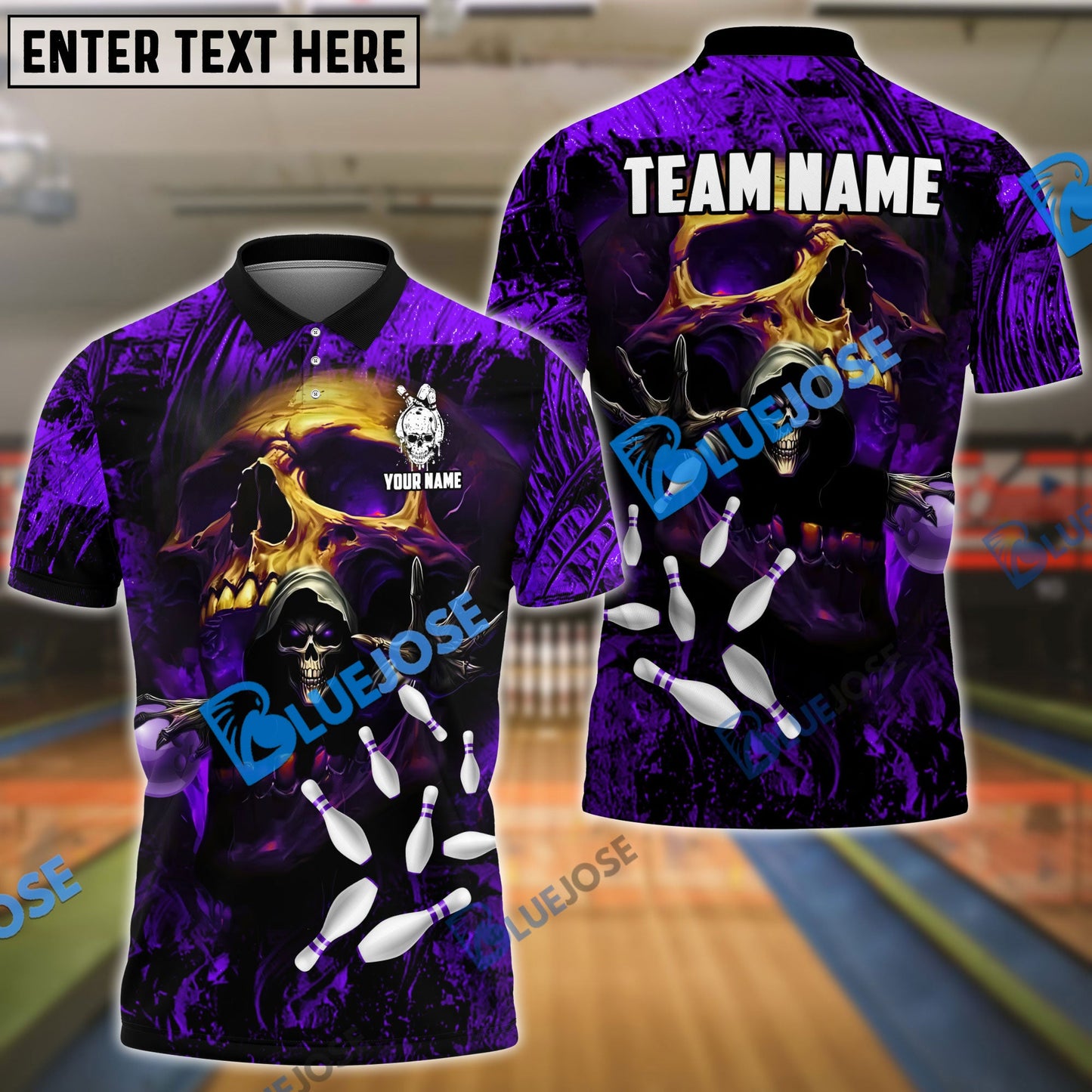 Frenzidea Bowling And Pins Depression Bringer Reaper Customized Name 3D Shirt (4 Colors)