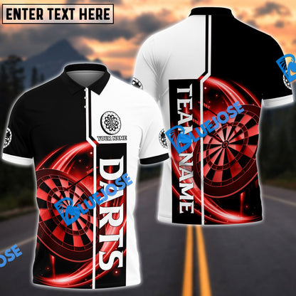 Frenzidea Darts Plain Personalized Name, Team Name 3D Shirt (4 Colors)