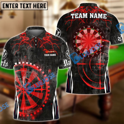Frenzidea Darts Target Scope Personalized Name, Team Name 3D Shirt (4 Colors)
