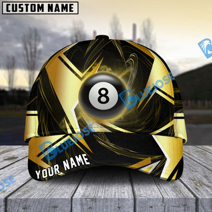 Frenzidea Billiards Ball 8 Stormeye Personalized Name Cap (6 Colors)