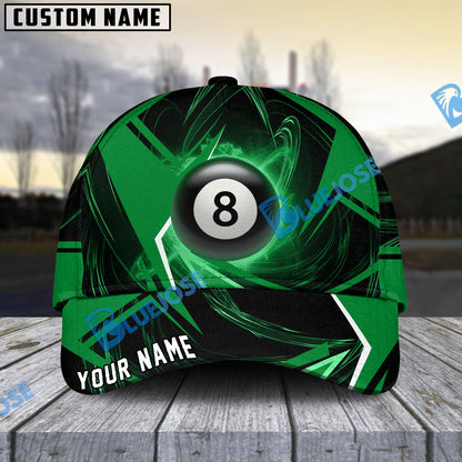 Frenzidea Billiards Ball 8 Stormeye Personalized Name Cap (6 Colors)