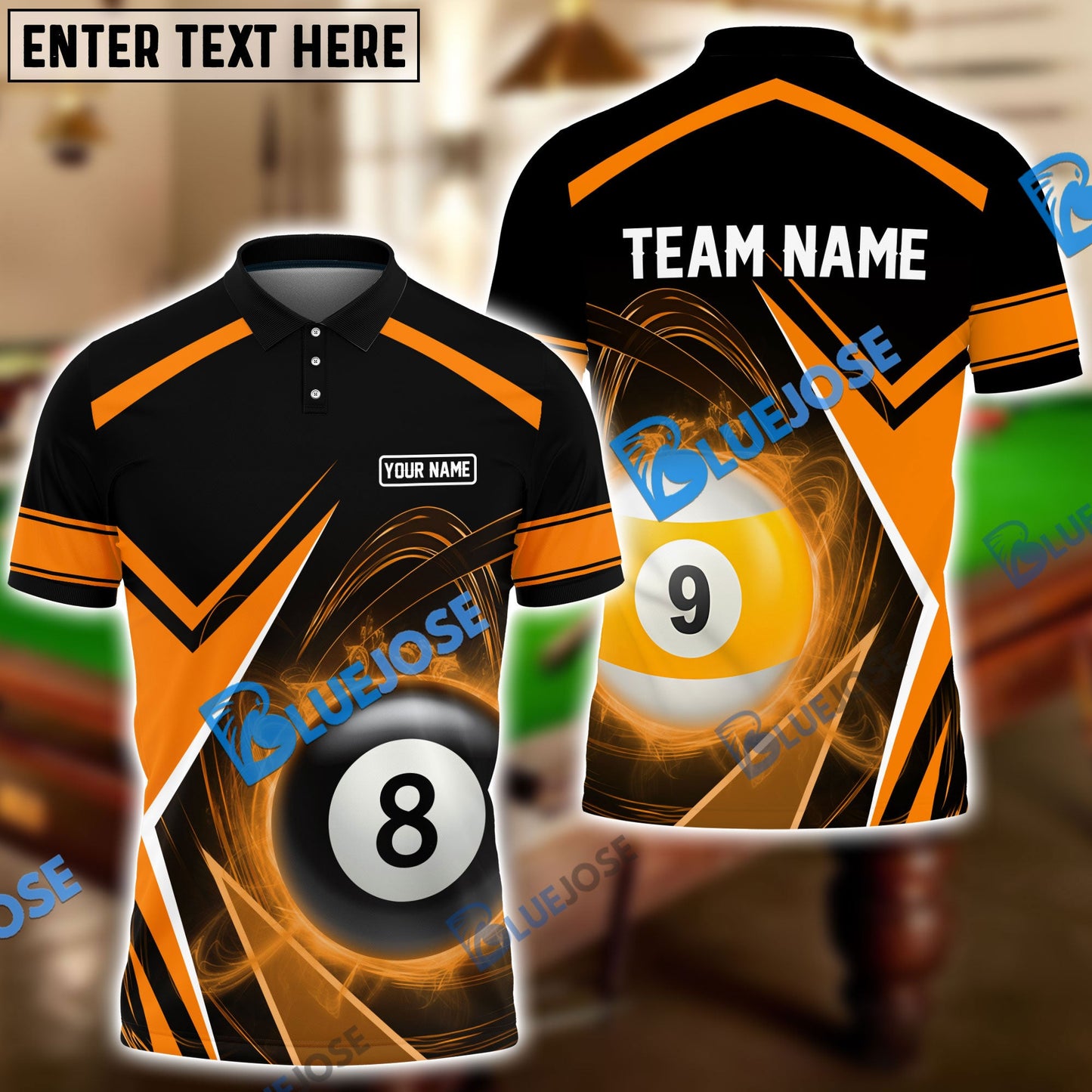 Frenzidea Billiards Stormeye Personalized Name, Team Name Unisex Shirt ( 6 Colors )