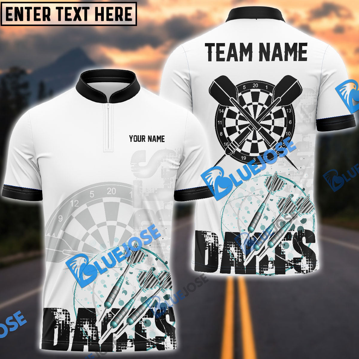 Frenzidea Darts Stylist Pro Personalized Name, Team Name 3D Shirt (4 Colors)