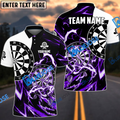 Frenzidea Thunder Impact Darts Personalized Name, Team Name 3D Shirt (6 Colors)
