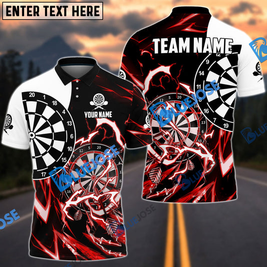 Frenzidea Thunder Impact Darts Personalized Name, Team Name 3D Shirt (6 Colors)