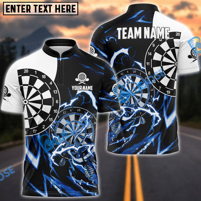 Frenzidea Thunder Impact Darts Personalized Name, Team Name 3D Shirt (6 Colors)