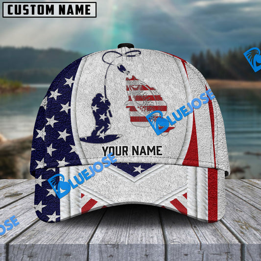 Frenzidea Personalized Crappie Fishing American Dusty Style Classic Cap