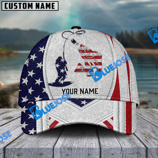 Frenzidea Personalized Walleye Fishing American Dusty Style Classic Cap