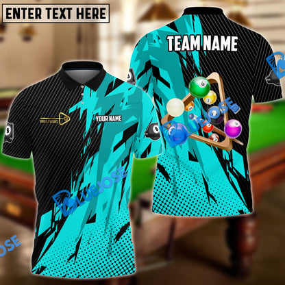 Frenzidea Billiards Ball 8 Champion Personalized Name, Team Name Unisex Shirt ( 6 Colors )
