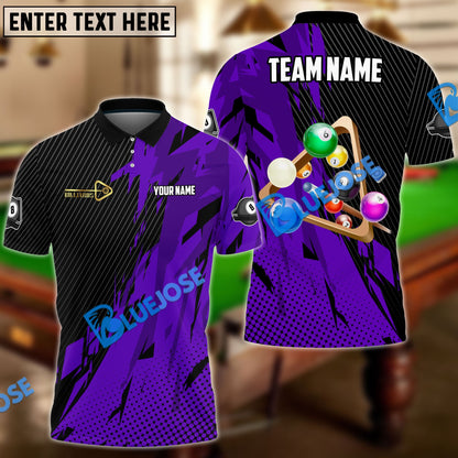 Frenzidea Billiards Ball 8 Champion Personalized Name, Team Name Unisex Shirt ( 6 Colors )