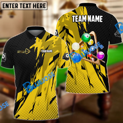 Frenzidea Billiards Ball 8 Champion Personalized Name, Team Name Unisex Shirt ( 6 Colors )