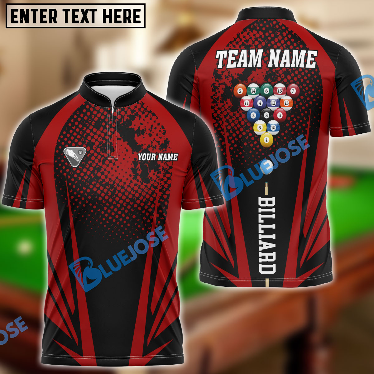 Frenzidea Billiards Ball 8 Sport XXX Personalized Name, Team Name Unisex Shirt ( 6 Colors )