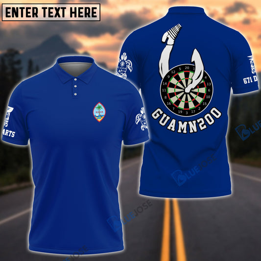Frenzidea Darts Guam Flag Personalized 3D Shirt