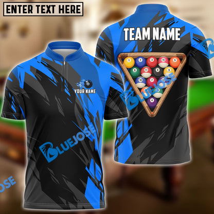 Frenzidea Billiards Ball 8 Victory Rack  Personalized Name, Team Name Unisex Shirt ( 6 Colors )