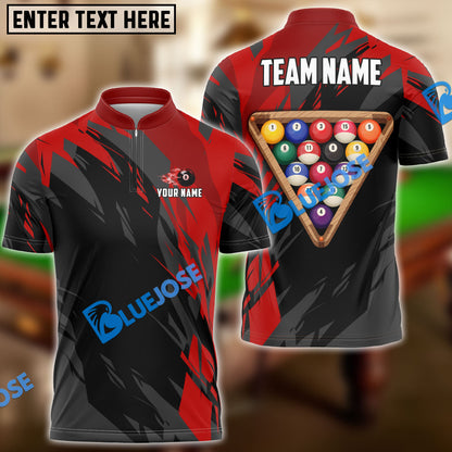 Frenzidea Billiards Ball 8 Victory Rack  Personalized Name, Team Name Unisex Shirt ( 6 Colors )