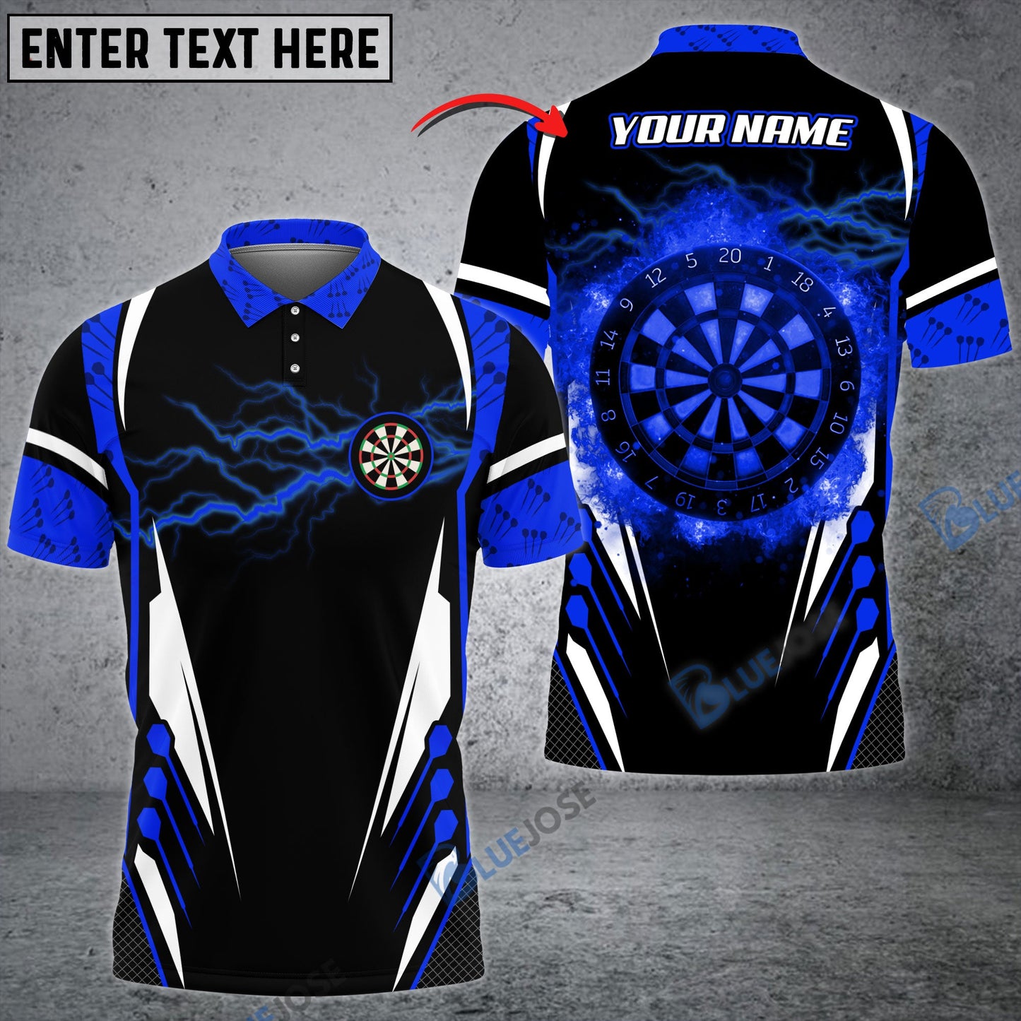 Frenzidea Darts Thunder Personalized Name 3D Shirt
