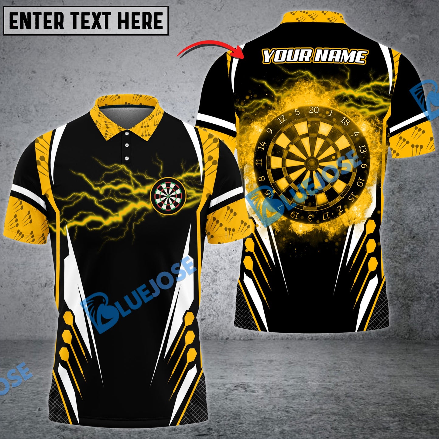Frenzidea Darts Thunder Personalized Name 3D Shirt