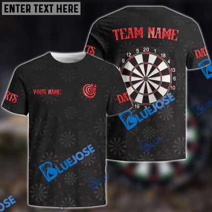 Frenzidea Darts Golden Time Personalized Name, Team Name 3D Shirt (4 Colors)