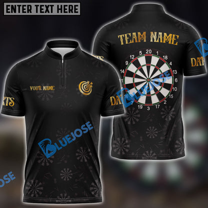 Frenzidea Darts Golden Time Personalized Name, Team Name 3D Shirt (4 Colors)
