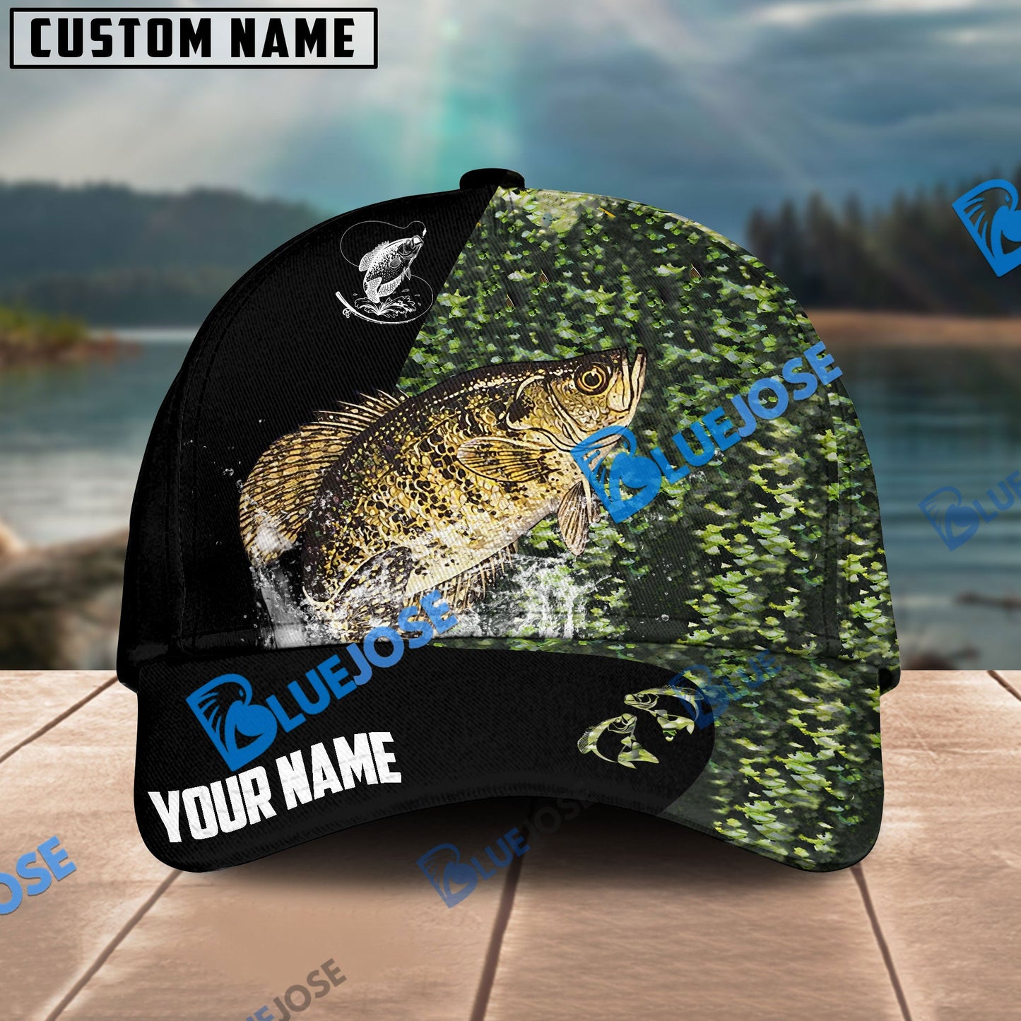 frenzidea Personalized Crappie Fishing Classic Cap
