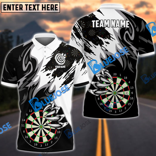 frenzidea Darts Board Claws Of Devil Personalized Name, Team Name 3D Shirt (4 Colors)