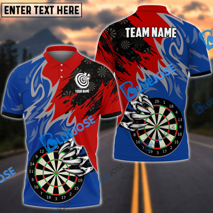 frenzidea Darts Board Claws Of Devil Personalized Name, Team Name 3D Shirt (4 Colors)