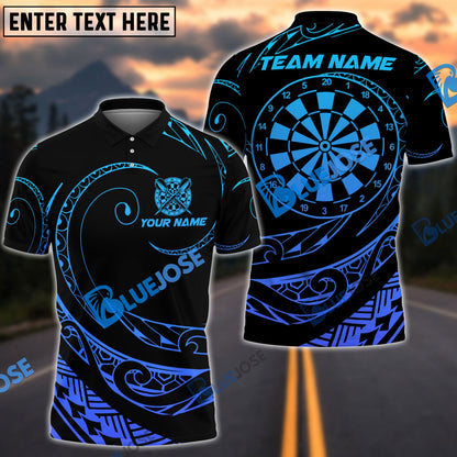 Frenzidea Darts Hawaii Polynesian Personalized Name, Team Name 3D Shirt (4 Colors)