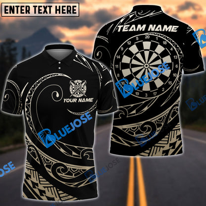 Frenzidea Darts Hawaii Polynesian Personalized Name, Team Name 3D Shirt (4 Colors)