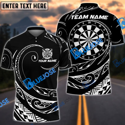 Frenzidea Darts Hawaii Polynesian Personalized Name, Team Name 3D Shirt (4 Colors)