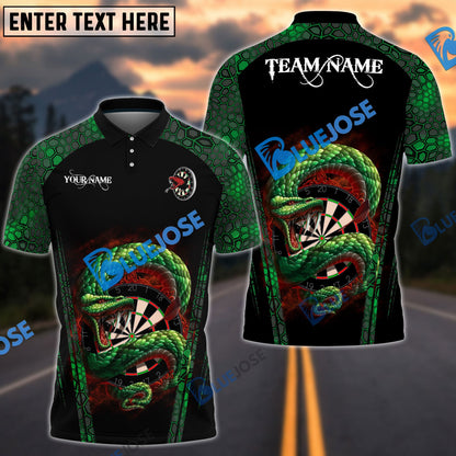 frenzidea Darts Snake Personalized Name, Team Name 3D Shirt (4 Colors)