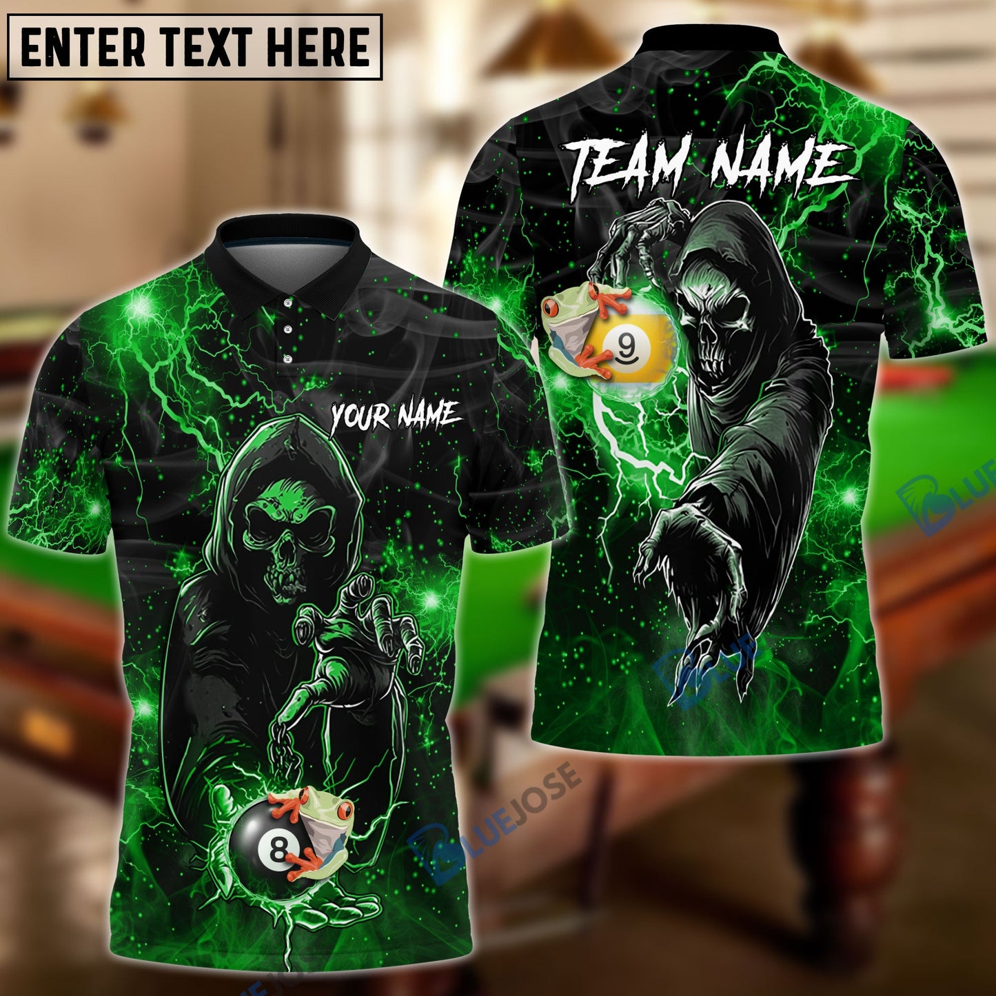 Frenzidea Billiards Frog Style Personalized Shirt