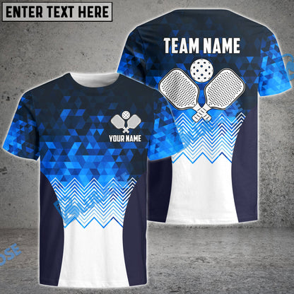 Frenzidea Pickleball Diamond Pattern Personalized Name, Team Name Unisex Shirt (4 Colors)