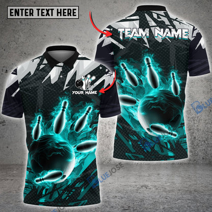 frenzidea Bowling And Pins Ares Heat Customized Name 3D Shirt (4 Colors)