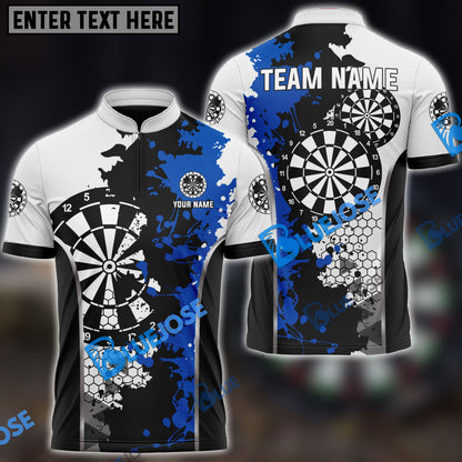 frenzidea Darts On Your Mark Personalized Name, Team Name 3D Shirt (4 Colors)