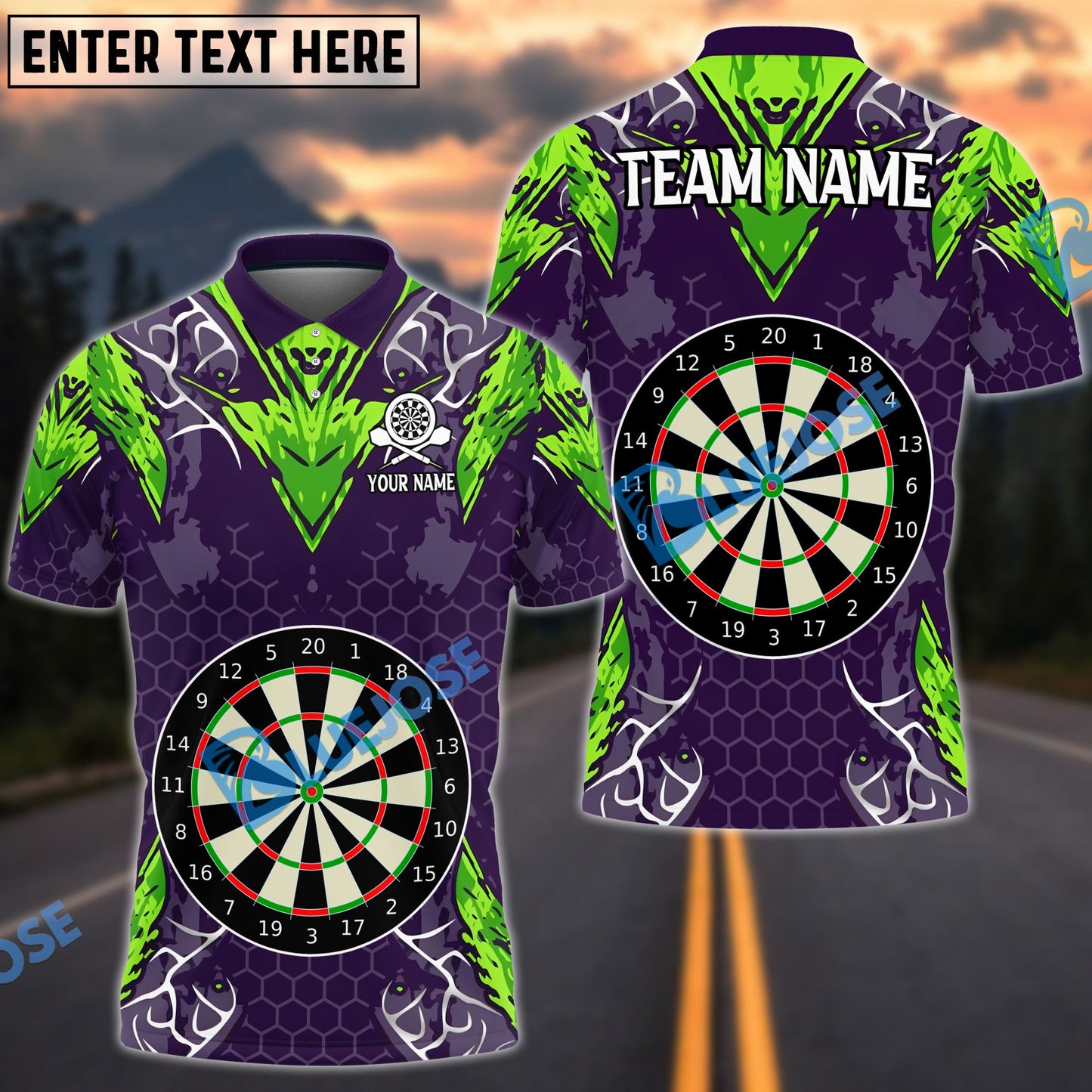 Frenzidea Darts Cybertron Personalized Name, Team Name 3D Shirt (4 Colors)