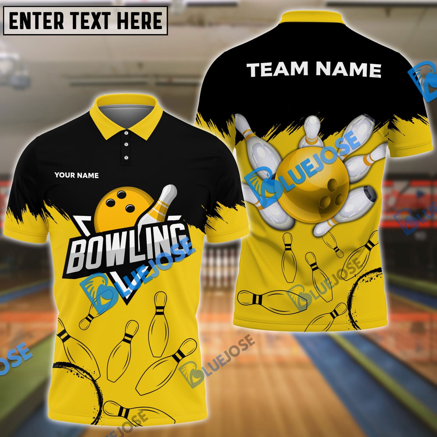 frenzideas Bowling And Pins Sport Customized Name 3D Shirt ( 6 Colors)