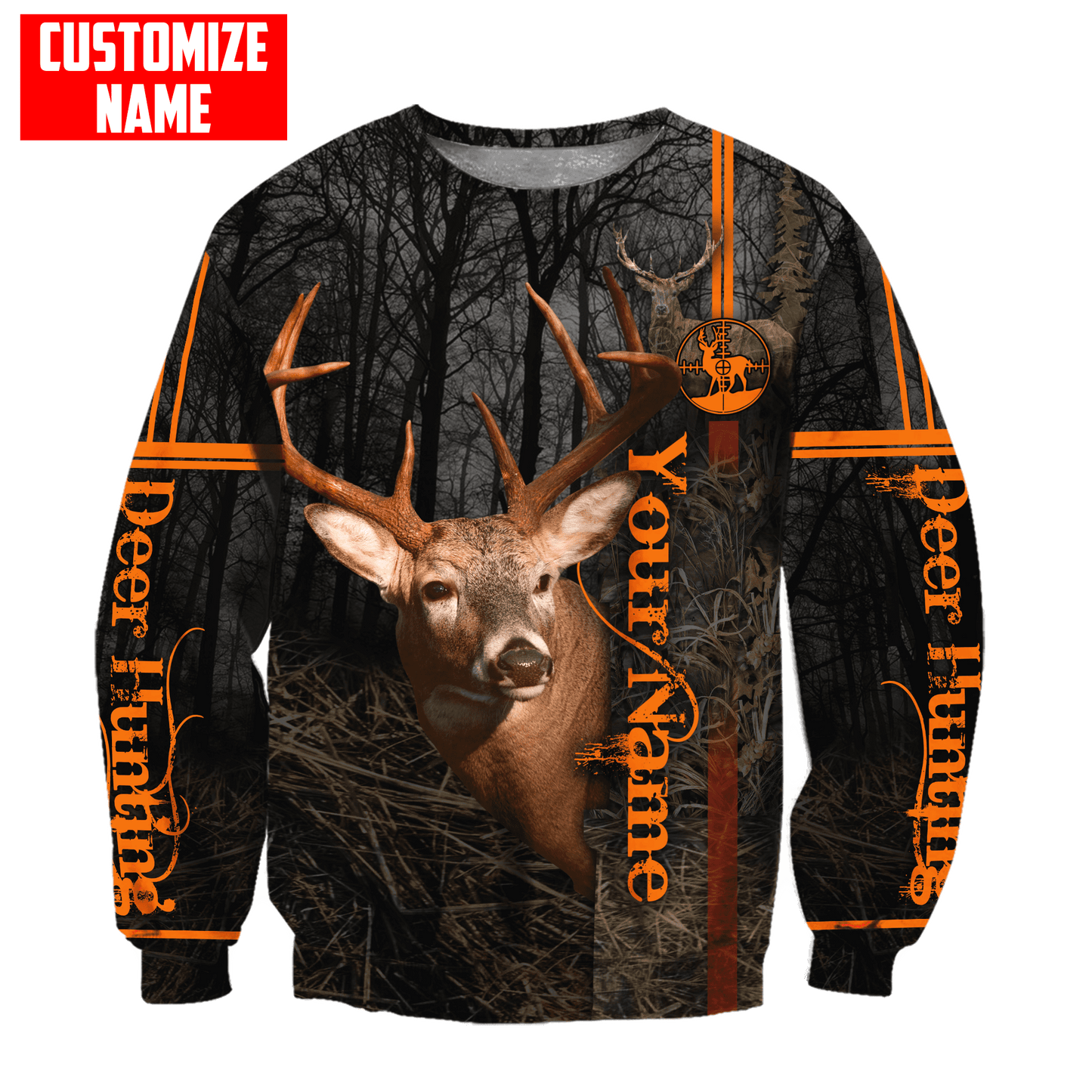 Frenzidea Personalized Name Deer Hunting 3D Shirts