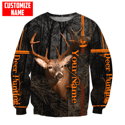 Frenzidea Personalized Name Deer Hunting 3D Shirts