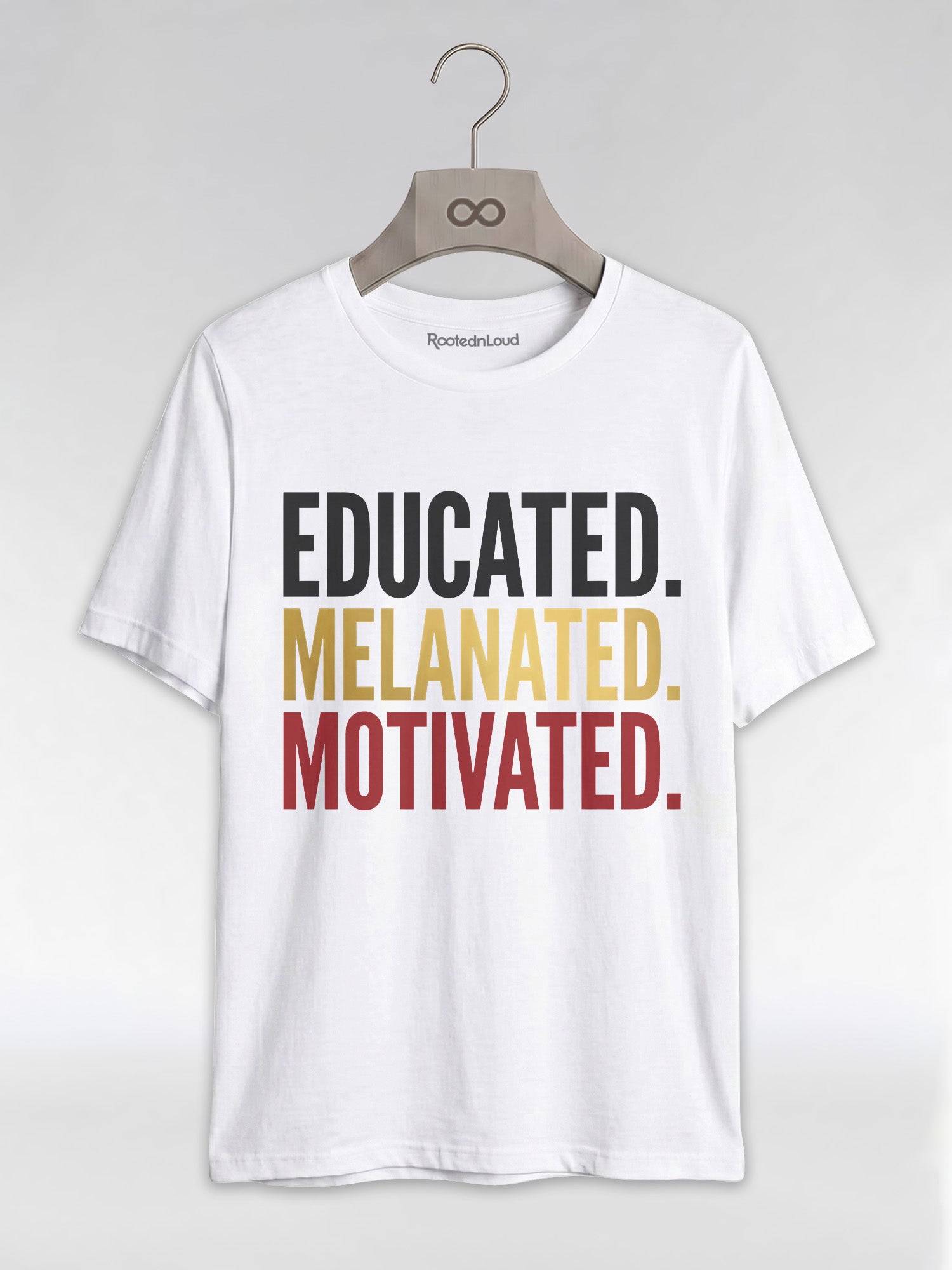 Educated Melanated Motivated: Black Excellence Graphic T-Shirt - RootednLoud