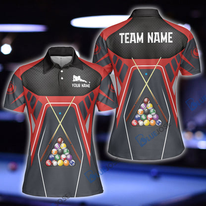 Frenzidea Billiards Master Personalized Name Shirt (6 Colors)