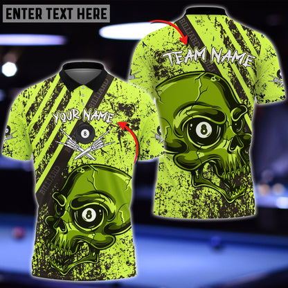 Frenzidea Billiards Ball Skull Personalized 3D Shirt