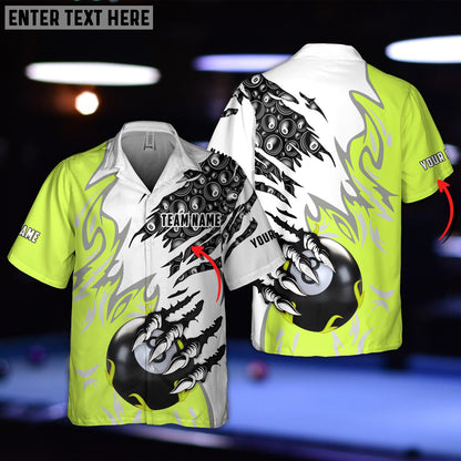 Frenzidea Billiard Balls Personalized Name Hawaiian Shirt