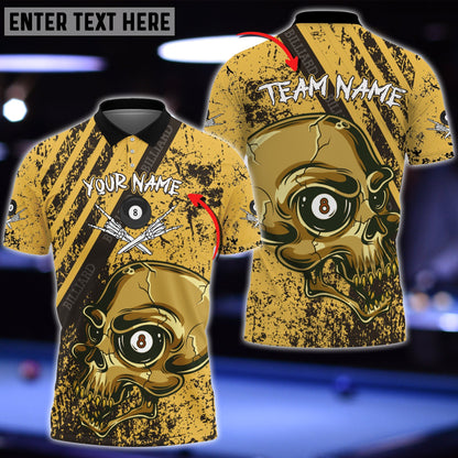 Frenzidea Billiards Ball Skull Personalized 3D Shirt