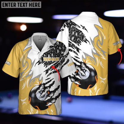 Frenzidea Billiard Balls Personalized Name Hawaiian Shirt