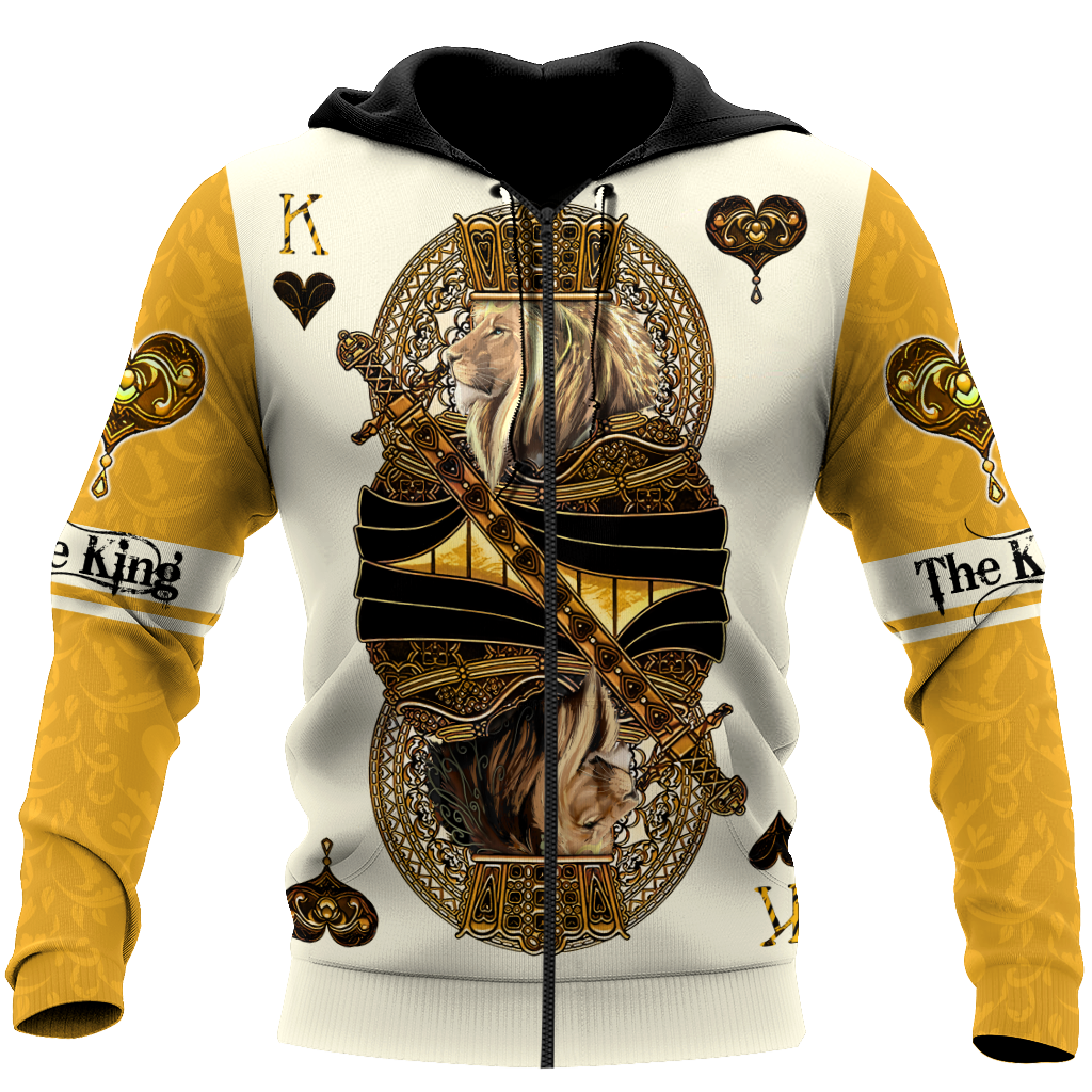 Frenzidea Yellow Alpha King Heart Lion Polo Shirt