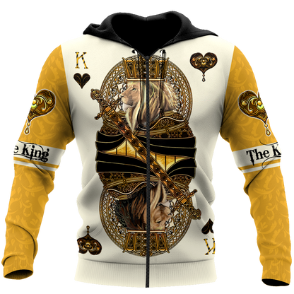 Frenzidea Yellow Alpha King Heart Lion Polo Shirt