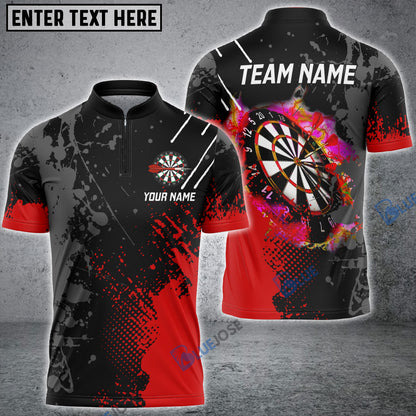 Frenzidea Paint Style Darts Personalized Name, Team Name 3D Shirt (4 Colors)